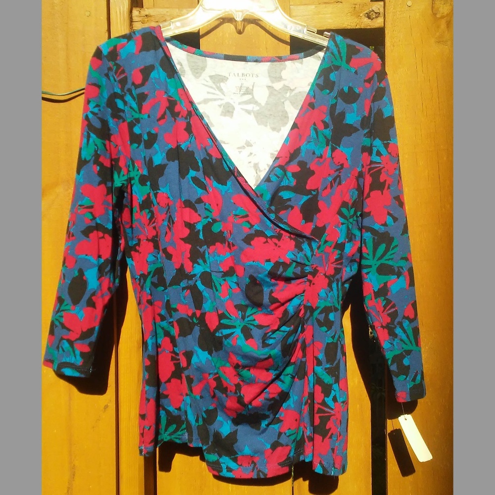 Talbots draped V-Neck